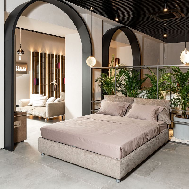 Flou Кровать Nathalie Porter Milk от Flou — в интерьере