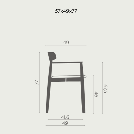 Miniforms Стул Claretta with armrest от Miniforms — в интерьере
