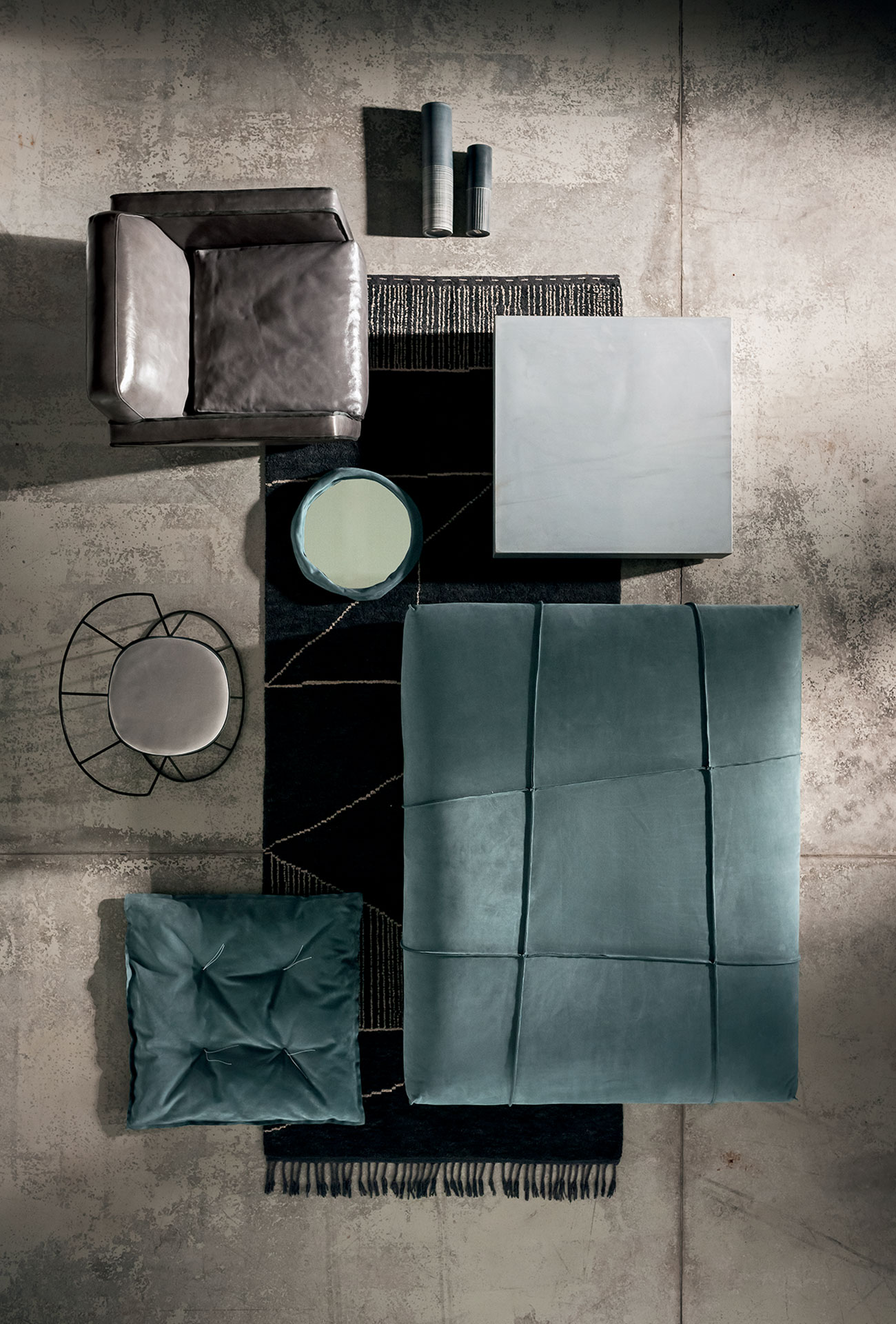 Baxter Ковер Berbere Dark Grey + Natural | Pattern A от Baxter — в интерьере