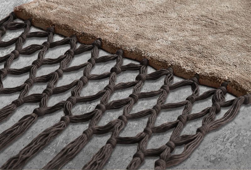 Baxter Ковер Fringes Beige + Dark Brown от Baxter