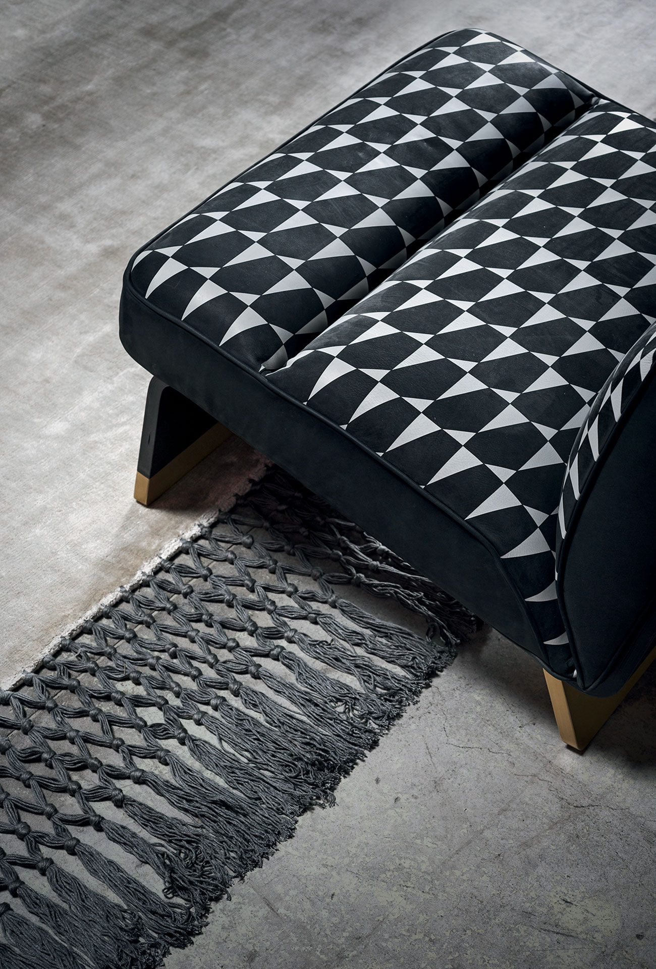 Baxter Ковер Fringes Pearl + Grey от Baxter