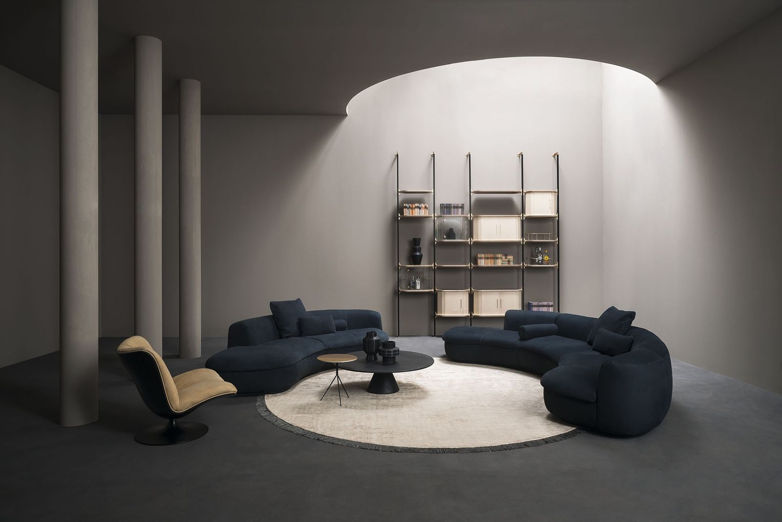 Baxter Ковер Kalahari Rope + Dark Grey от Baxter — в интерьере