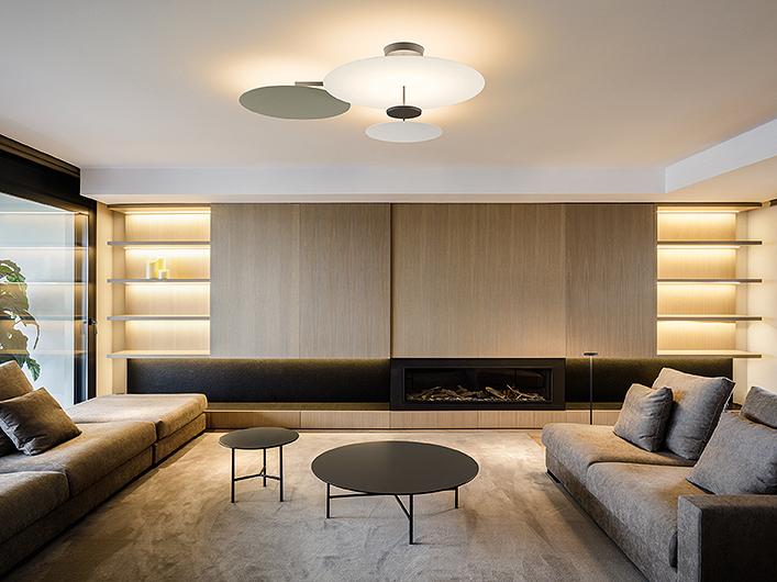 Vibia Потолочный светильник Flat 5905 от Vibia — в интерьере