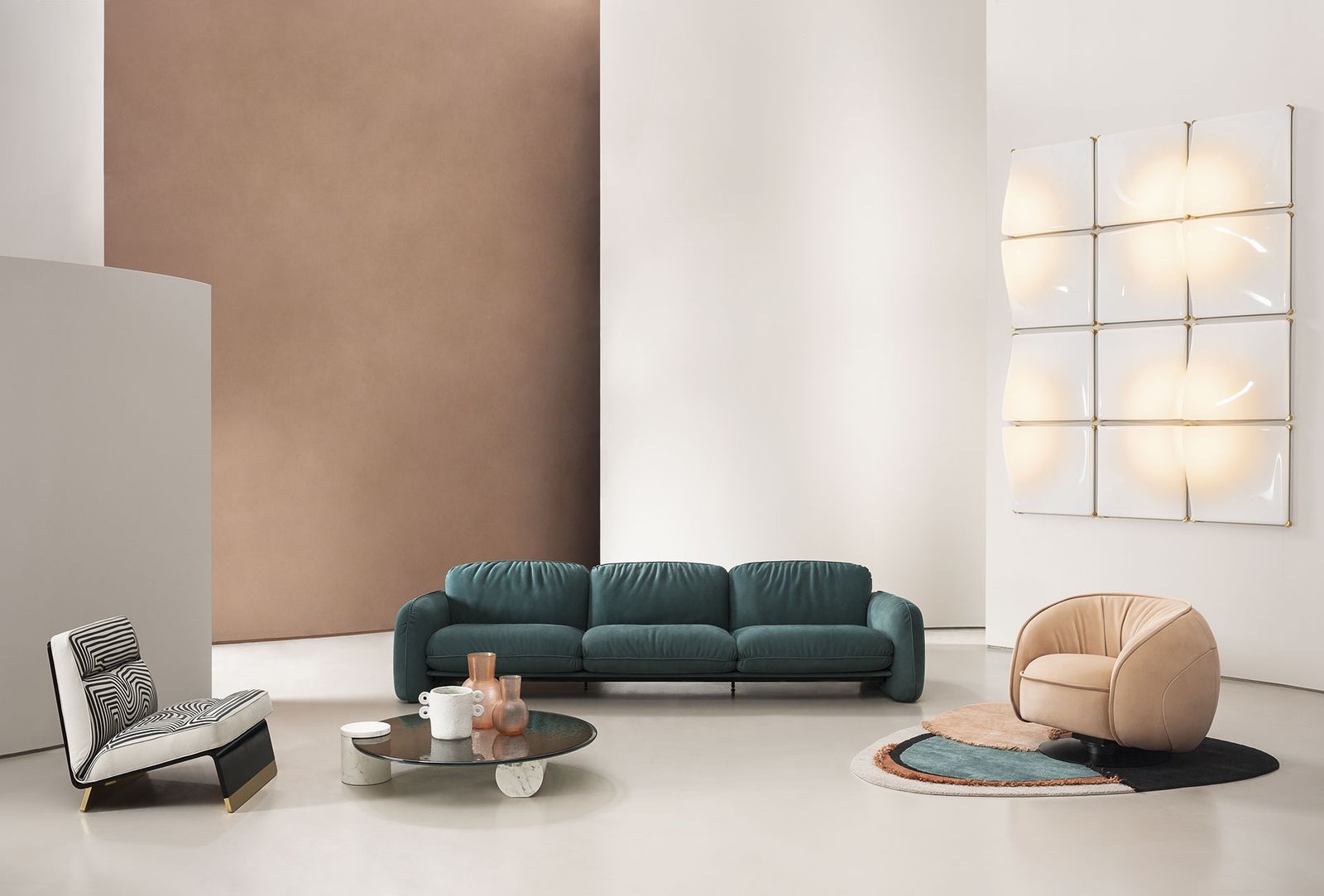 Baxter Диван Brigitte Kashmir Saphir от Baxter — в интерьере