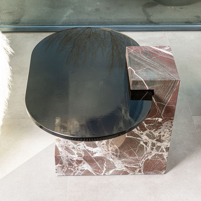 Baxter Журнальный столик Verre Lepanto Hidro marble от Baxter