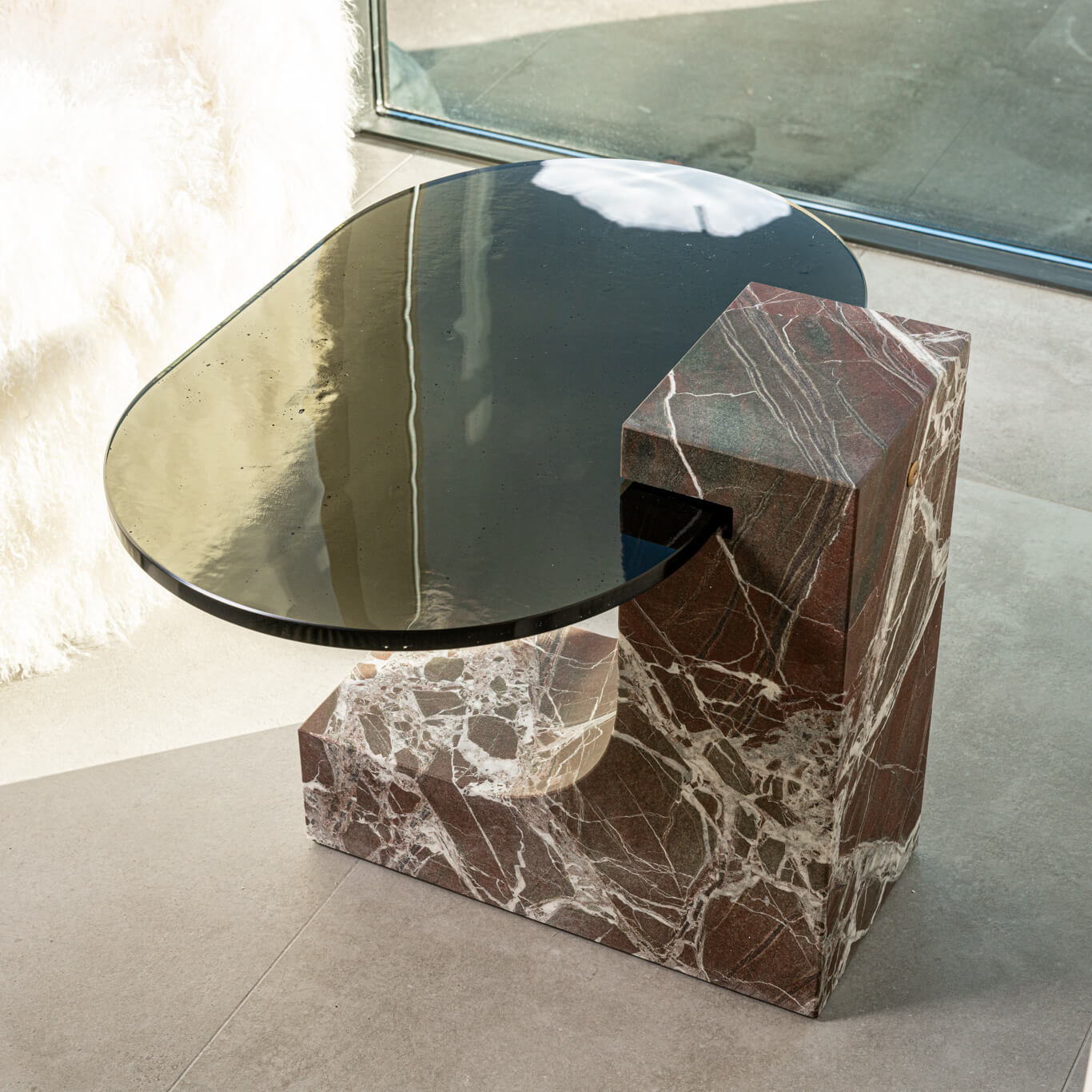 Baxter Журнальный столик Verre Lepanto Hidro marble от Baxter — в интерьере