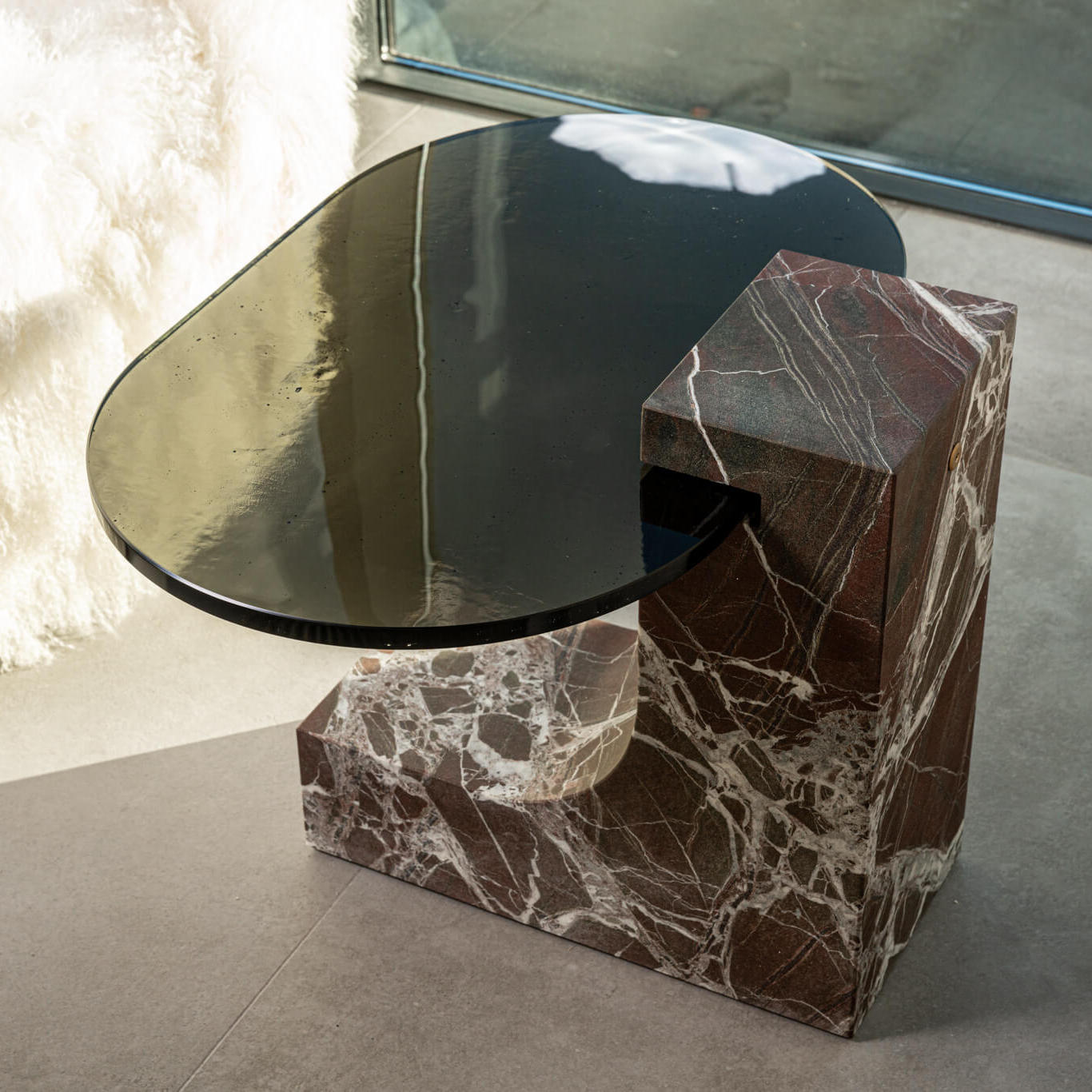 Baxter Журнальный столик Verre Lepanto Hidro marble от Baxter — в интерьере