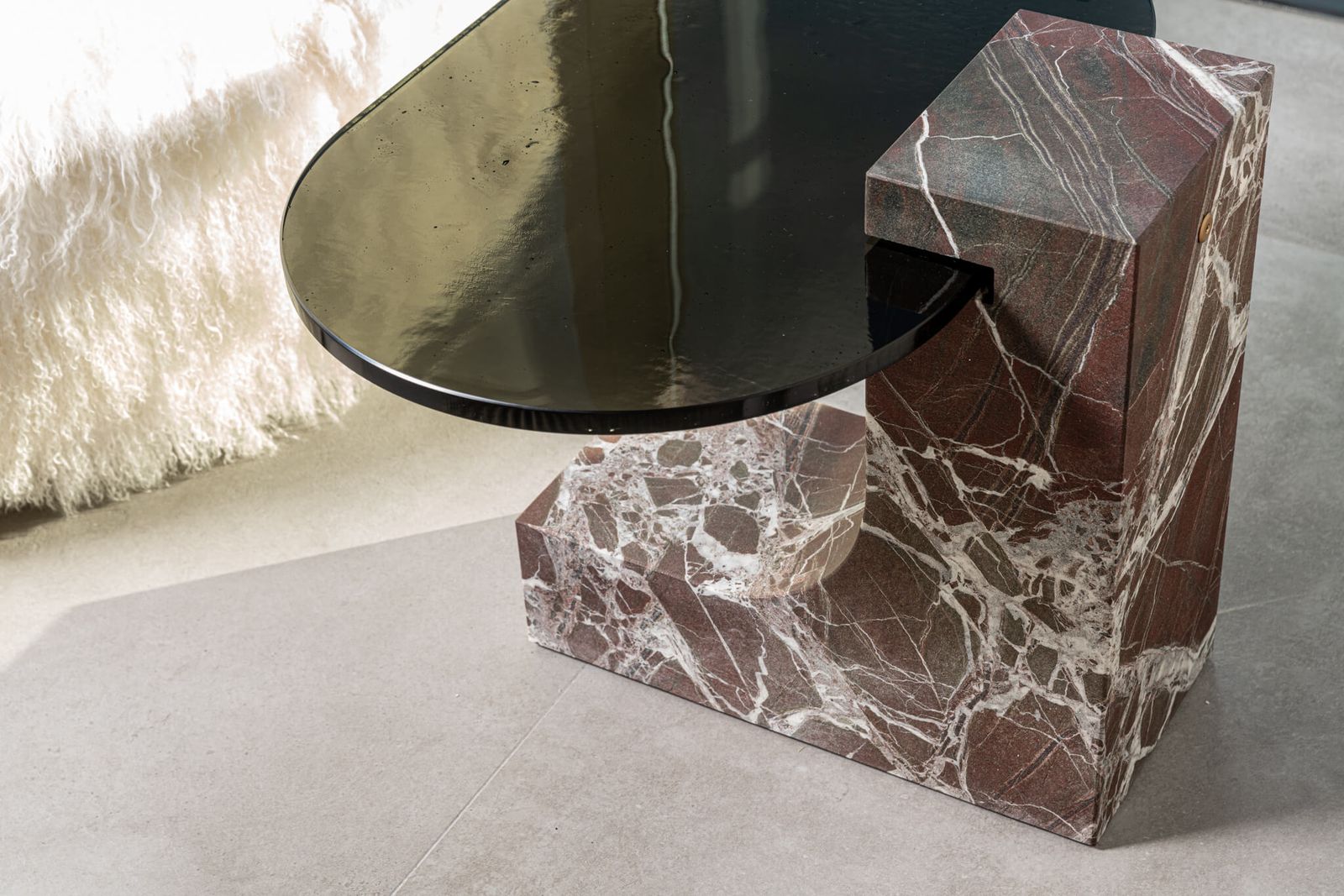 Baxter Журнальный столик Verre Lepanto Hidro marble от Baxter — в интерьере