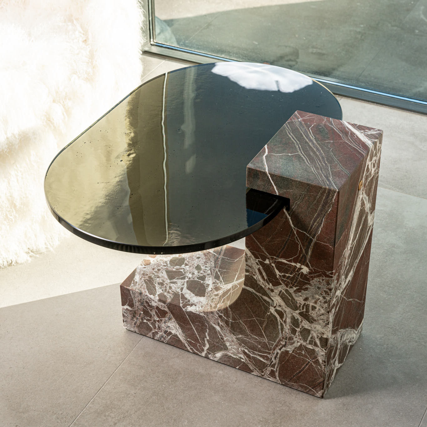 Baxter Журнальный столик Verre Lepanto Hidro marble от Baxter — в интерьере