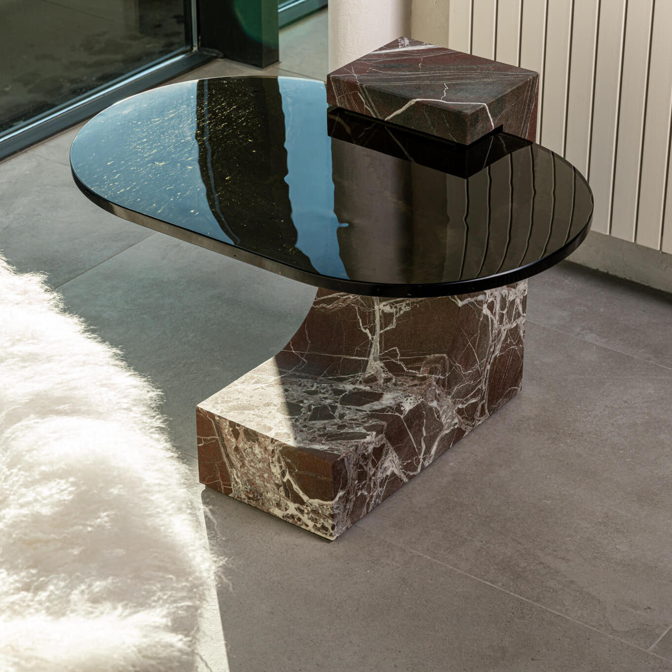 Baxter Журнальный столик Verre Lepanto Hidro marble от Baxter — в интерьере