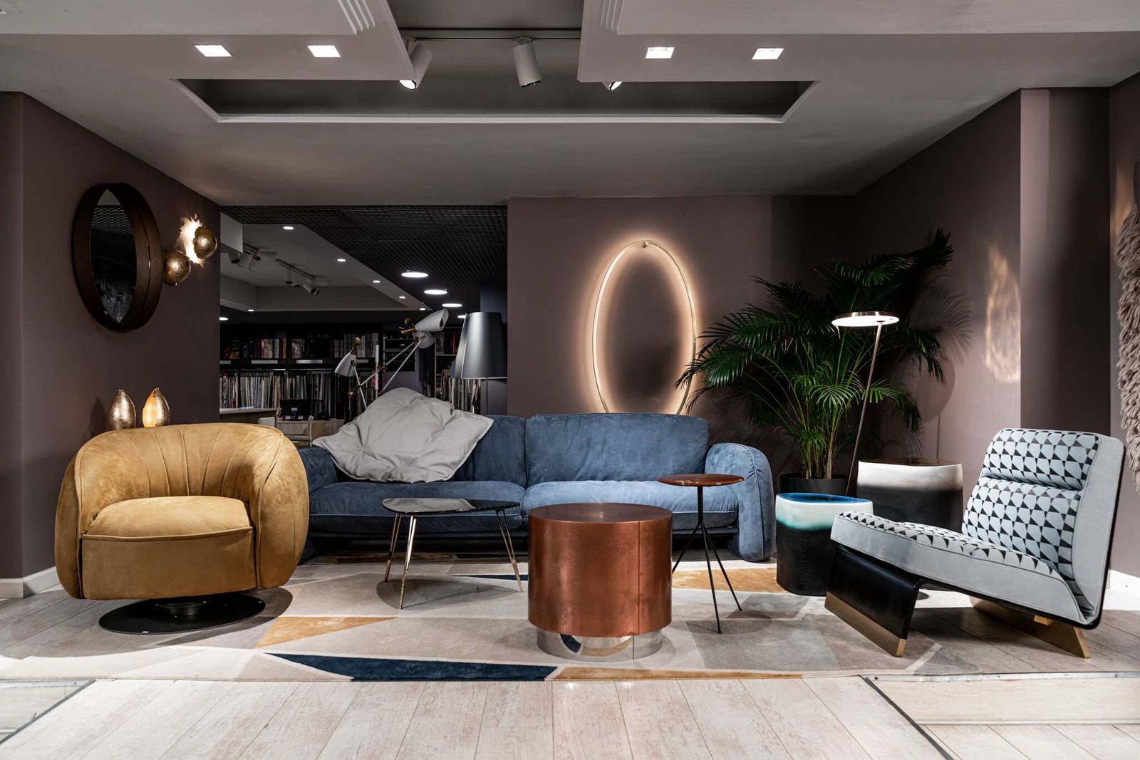 Baxter Кресло Leon Nabuk Kiwi от Baxter — в интерьере