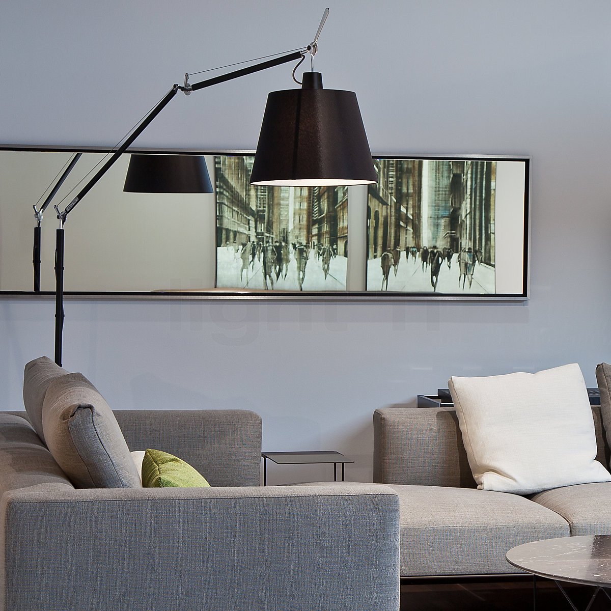 Artemide Торшер Tolomeo Mega black от Artemide — в интерьере