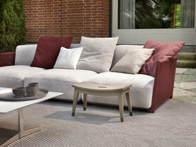 Flexform Уличный пуф Lotus от Flexform — в интерьере