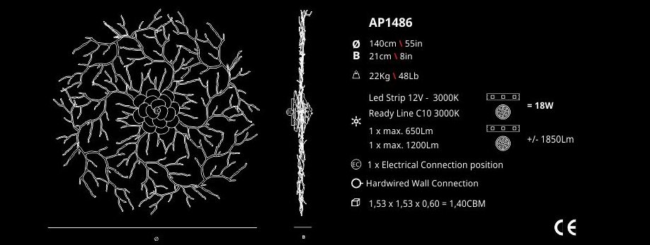 Serip Потолочный светильник Coral AP1486 от Serip