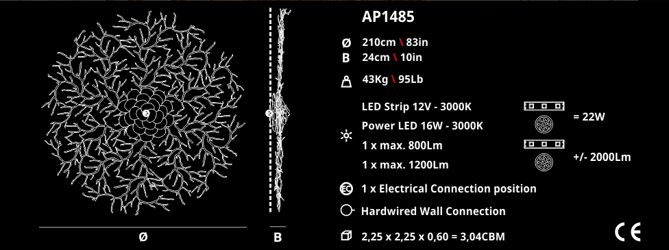 Serip Потолочный светильник Coral AP1485 от Serip