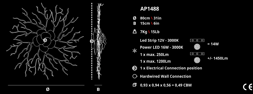 Serip Бра Coral AP1488 от Serip