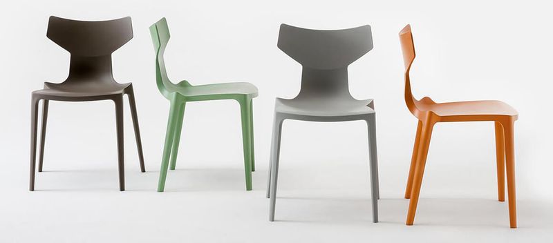Kartell Стул Re-chair Black/White от Kartell — в интерьере