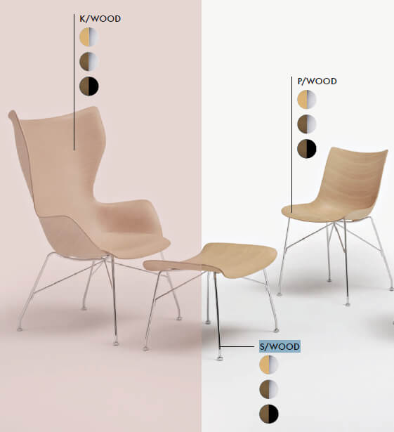 Kartell Банкетка S/WOOD от Kartell — в интерьере